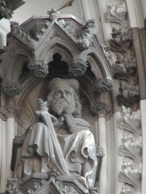 Cathedal Man Statue